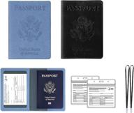 passport waterproof vaccination protector turquoise travel accessories logo