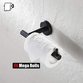 img 1 attached to 🚽 JQK Toilet Paper Holder Oil Rubbed Bronze: Stylish 5 Inch Stainless Steel Dispenser for Bathroom - Mega Roll Wall Mount Solution (TPH100-ORB)