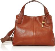 👜 fossil maya leather satchel purse handbag for women logo