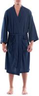 comfortable and stylish: fruit of the loom men's waffle kimono robe logo