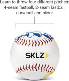 img 3 attached to 🔴 Enhanced SKLZ Pitch Training Baseball Featuring Finger Placement Indicators