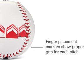 img 2 attached to 🔴 Enhanced SKLZ Pitch Training Baseball Featuring Finger Placement Indicators