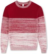 👕 color block crew neck school uniform sweater for boys - casual pullover sweatshirt by kid nation logo