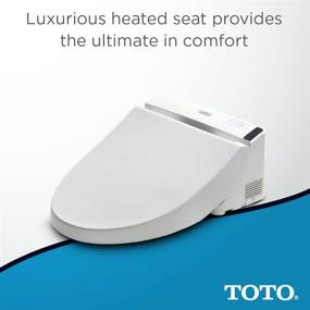 img 2 attached to TOTO SW2024#01 A200 WASHLET Electronic Bidet Toilet Seat with SoftClose Lid, Elongated, Cotton White - Enhance Your Bathroom Experience