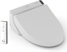 img 4 attached to TOTO SW2024#01 A200 WASHLET Electronic Bidet Toilet Seat with SoftClose Lid, Elongated, Cotton White - Enhance Your Bathroom Experience