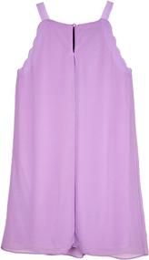 img 3 attached to Amy Byer Girls Scalloped Lavender