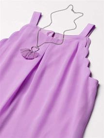 img 1 attached to Amy Byer Girls Scalloped Lavender