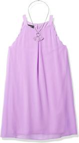 img 4 attached to Amy Byer Girls Scalloped Lavender