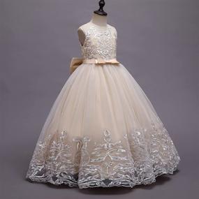 img 1 attached to Princess Embroidered Bridesmaid Dresses for Girls - IBTOM CASTLE Clothing