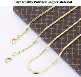 img 3 attached to 👜 Small Square Copper Handbag Chain Strap Replacement - Stylish Crossbody Shoulder Bag Accessory (Gold, 47'')