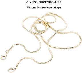 img 2 attached to 👜 Small Square Copper Handbag Chain Strap Replacement - Stylish Crossbody Shoulder Bag Accessory (Gold, 47'')