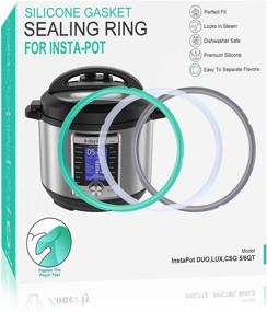 img 4 attached to 🥘 Premium 6 Quart Instant Pot Sealing Rings - 3-Pack Replacement 100% Silicone Gaskets for Instapot Pressure Cooker - Perfect Fit Insta Pot Accessories for 6QT - Pinch Test Certified