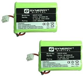 img 1 attached to AT&T-Lucent 27910 Cordless Phone Battery Combo-Pack: 2 x SDCP-H303 Batteries for Extended Power