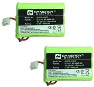 at&t-lucent 27910 cordless phone battery combo-pack: 2 x sdcp-h303 batteries for extended power logo