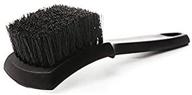 stiff bristle wheel cleaning brush - ideal for tires, car carpets & detailed cleaning logo