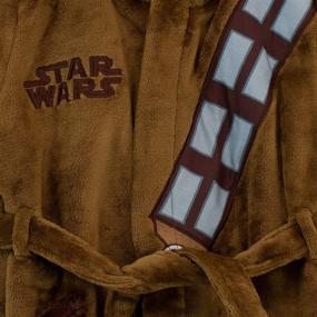 img 1 attached to Chewbacca Robe for Star Wars Enthusiast Boys: Cosy Galactic Bathrobe