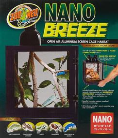 img 2 attached to 🏞️ Zoo Med Labs Nano Breeze Aluminum Screen Cage: Optimal Enclosure for Small Pets