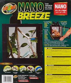 img 1 attached to 🏞️ Zoo Med Labs Nano Breeze Aluminum Screen Cage: Optimal Enclosure for Small Pets