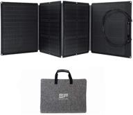 🌞 ef ecoflow 110w portable solar panel: efficient foldable charger for power station | waterproof ip67, adjustable kickstand - ideal for outdoor camping & off grid rv systems logo