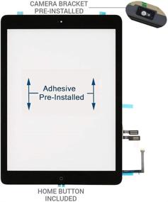 img 2 attached to 📱 JPUNG Screen Replacement for iPad 6 6th Gen Digitizer 2018 9.7'', A1893 A1954 Touchscreen, Full Repair Kit + Video Tips