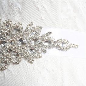 img 1 attached to Свадебное платье с поясом ShinyBeauty Bridal Sash