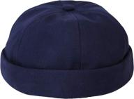 cotton docker brimless harbour hat by withmoons: vz50060 watch cap beanie - stylish and comfortable! logo