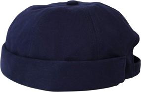 img 3 attached to Cotton Docker Brimless Harbour Hat by WITHMOONS: VZ50060 Watch Cap Beanie - Stylish and Comfortable!