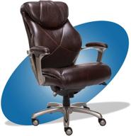 🪑 brown la-z-boy cantania executive chair: air lumbar technology, memory foam cushions, ergonomic design for office space logo