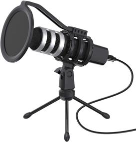 img 4 attached to 🎙️ YOTTO USB Microphone Kit: Professional 192KHz/24bit Studio Recording Mic for Clear Vocals, Voice Overs, Podcasting, Gaming, and Streaming – Includes Pop Filter, Tripod, and Shock Mount