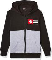 🔥 stay cozy and stylish with southpole boys' big fleece hooded fullzip logo