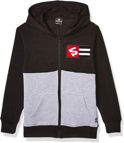 img 3 attached to 🔥 Stay Cozy and Stylish with Southpole Boys' Big Fleece Hooded Fullzip