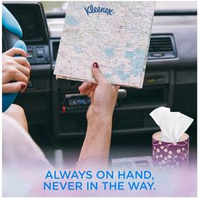 img 1 attached to 🚗 Kleenex Perfect Fit Facial Tissues: Convenient Car Tissues, 50 Tissues/Canister (4 Count)