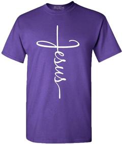 img 4 attached to 👕 Men's X-Large Jesus Cross T-Shirt by Shop4Ever, Clothing & Tanks