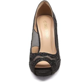 img 1 attached to 👠 DREAM PAIRS Womens Divine 01 Black Women's Shoes: Stylish Pumps for Every Occasion