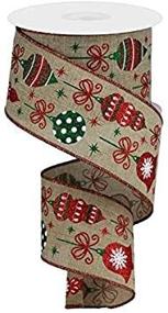 img 1 attached to Vintage Ornaments Christmas Ribbon Burlap