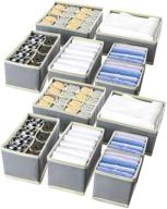 efficient and versatile 12-pack foldable drawer organizers for perfectly organized closets and dresser drawers логотип