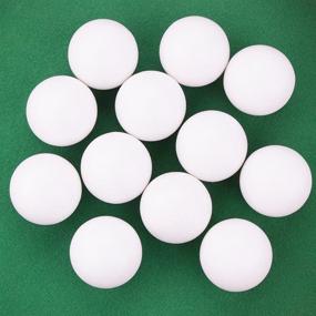 img 3 attached to Premium 12-Pack of Smooth White Foosballs for Standard 🏓 Foosball Tables &amp; Classic Tabletop Soccer Game Balls by Brybelly