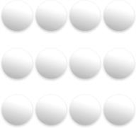 premium 12-pack of smooth white foosballs for standard 🏓 foosball tables &amp; classic tabletop soccer game balls by brybelly логотип