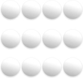 img 4 attached to Premium 12-Pack of Smooth White Foosballs for Standard 🏓 Foosball Tables &amp; Classic Tabletop Soccer Game Balls by Brybelly