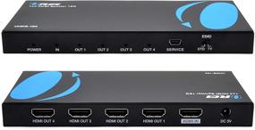 img 4 attached to Orei 4K HDMI Splitter 1x4 - 4 Port 4K Screens Duplicate 60 Hz @ 8-Bit - HDMI 2.0, HDCP 2.0, 18 Gbps, EDID Support - UHDS-104