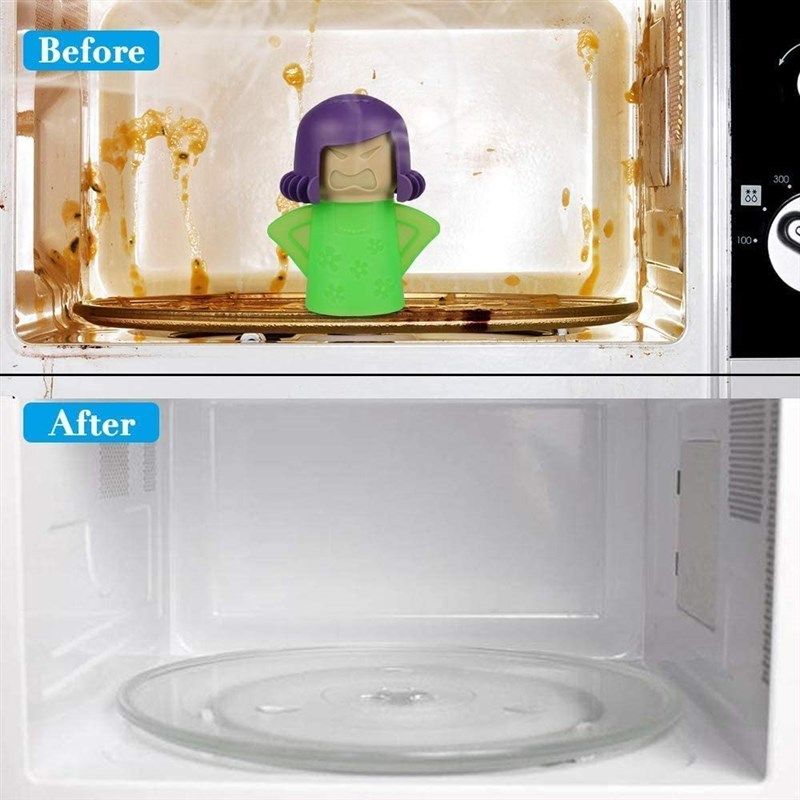 Abnaok Microwave Cleaner Angry Mom with Fridge Odor Absorber Cool Mom(2pcs)