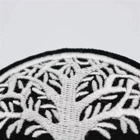 img 2 attached to 🌳 Yggdrasil: The Tree of Life in Norse Mythology - Thick Patch with Embroidered Applique Badge - Iron On and Sew On Emblem