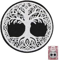 🌳 yggdrasil: the tree of life in norse mythology - thick patch with embroidered applique badge - iron on and sew on emblem logo