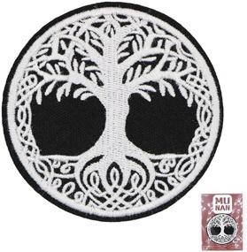 img 4 attached to 🌳 Yggdrasil: The Tree of Life in Norse Mythology - Thick Patch with Embroidered Applique Badge - Iron On and Sew On Emblem