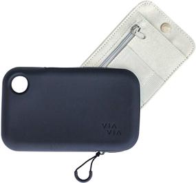 img 4 attached to 👜 VIAVIA сумочка-косметичка на запястье: водонепроницаемый кошелек из силикона с плечевым и запястным ремешками.