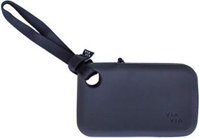 img 2 attached to 👜 VIAVIA сумочка-косметичка на запястье: водонепроницаемый кошелек из силикона с плечевым и запястным ремешками.