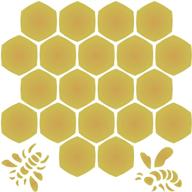 honeycomb stencil reusable scrapbook furniture logo