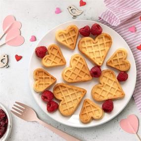 img 3 attached to 🧇 Make Adorable Heart-Shaped Waffles or Pancakes: Mini Hearts Waffle Maker - Perfect for Festive Breakfasts or Thoughtful Gifts