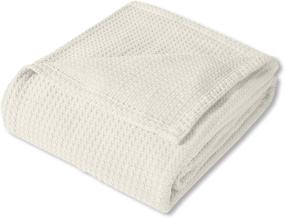 img 3 attached to 🛏️ Luxuriously Breathable Fine Cotton Blanket: Stylishly Soft & Comfortable All-Season Warmth for a Sweet Home Collection