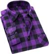 cromoncent fashion button down flannel sleeve men's clothing in shirts logo